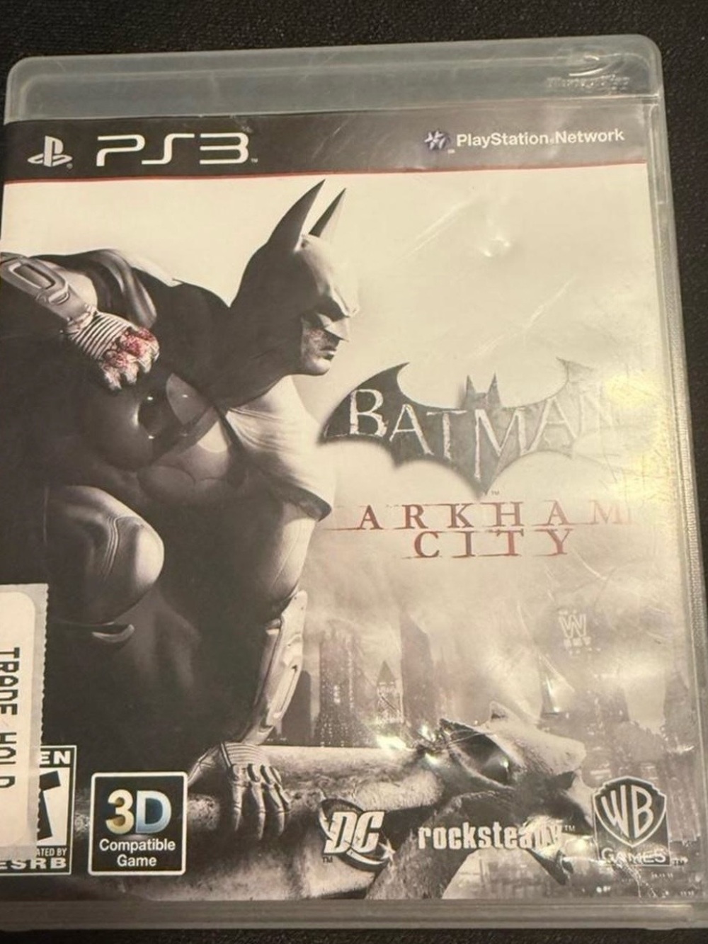 adidas Black and White Batman Arkham City PS3 Game Disc